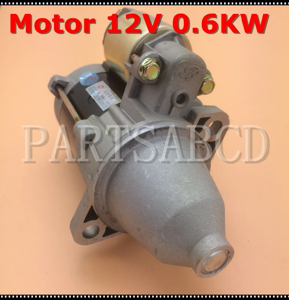 12V 0.6KW Car Starter Motor Assy 500CC 600CC 800CC 1000CC ATV Buggy UTV