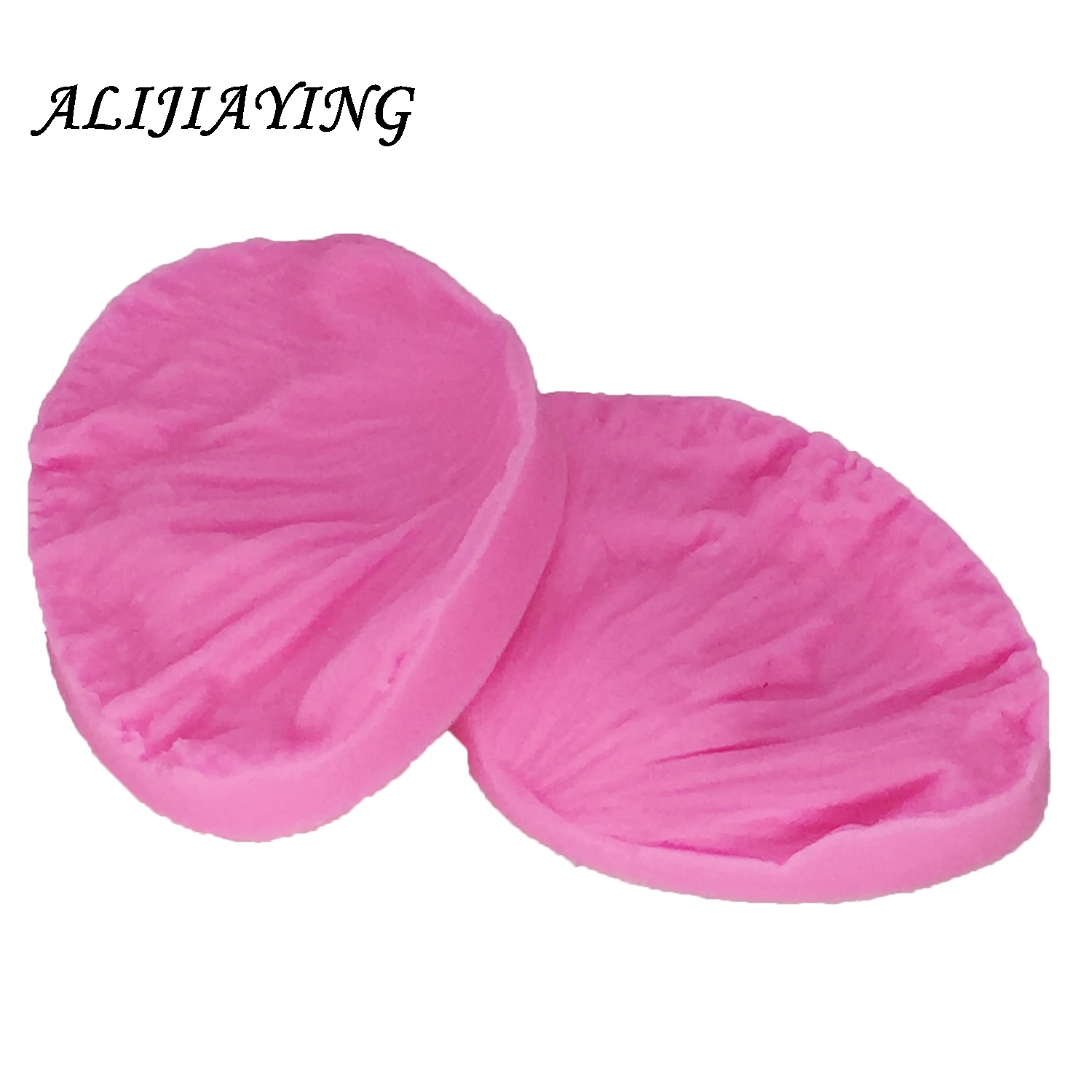 2Pcs/set 3D Rose petal shape Silicone Fondant Molds peony flower leaf Cake Decorating Tools suitable for polymer clay D1028