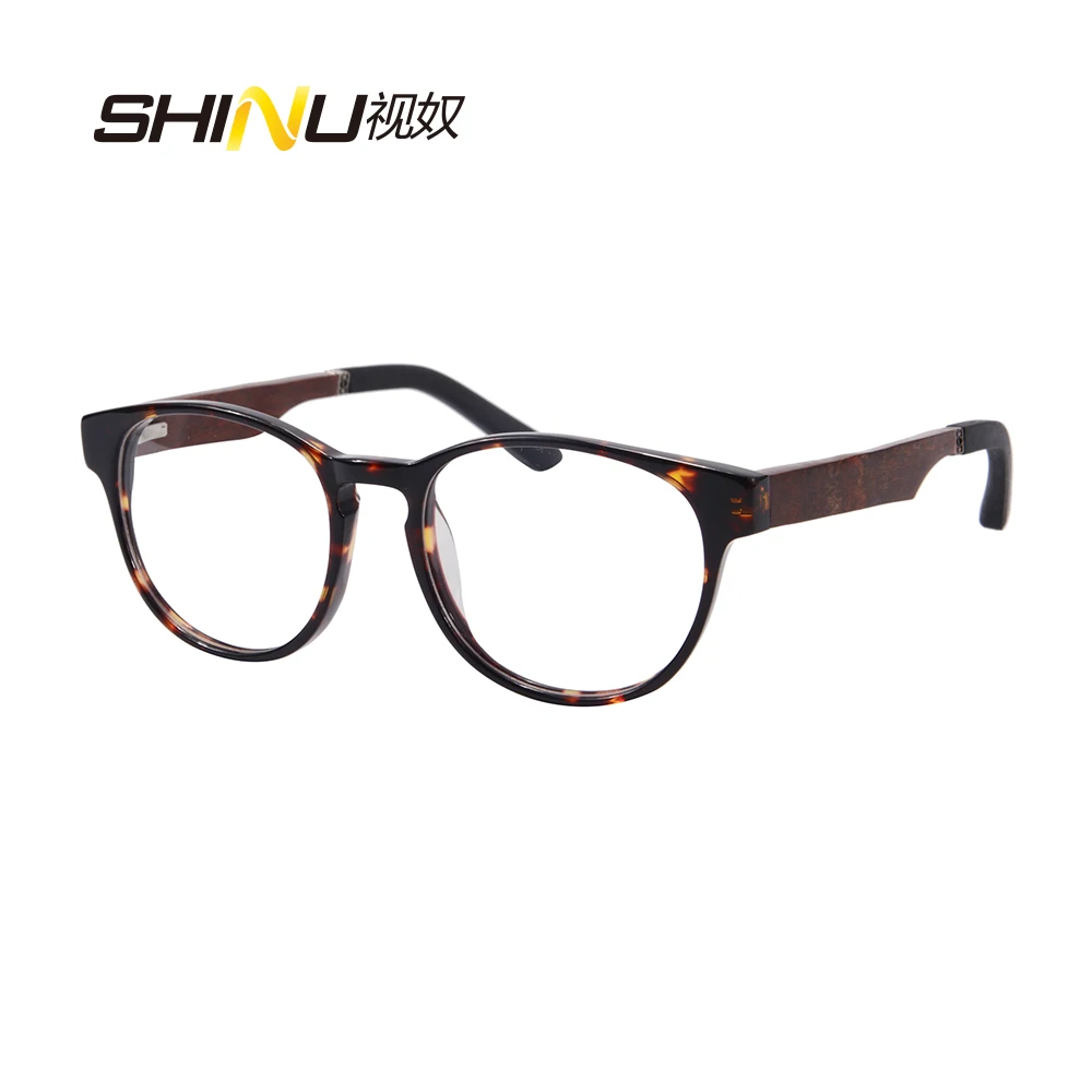 Popular Wooden Optical Myopia Eyeglasses Polarized Prescription Sunglasses Women Nearsighted Eyewear Diopter -1.0 to -4.0 custom