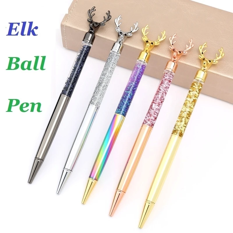 Elk Design matel  Ball Pen, Creative blingbiling Ballpoint Pen, Birthday Gift, Pen Gift 0.7mm