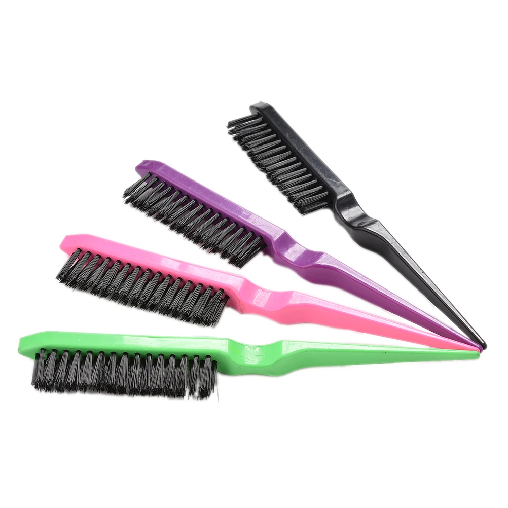 1 Pcs Professional Hair Brushes Comb Teasing Back Combing Hair Brush Slim Line Styling Tools 4 Colors Wholesale