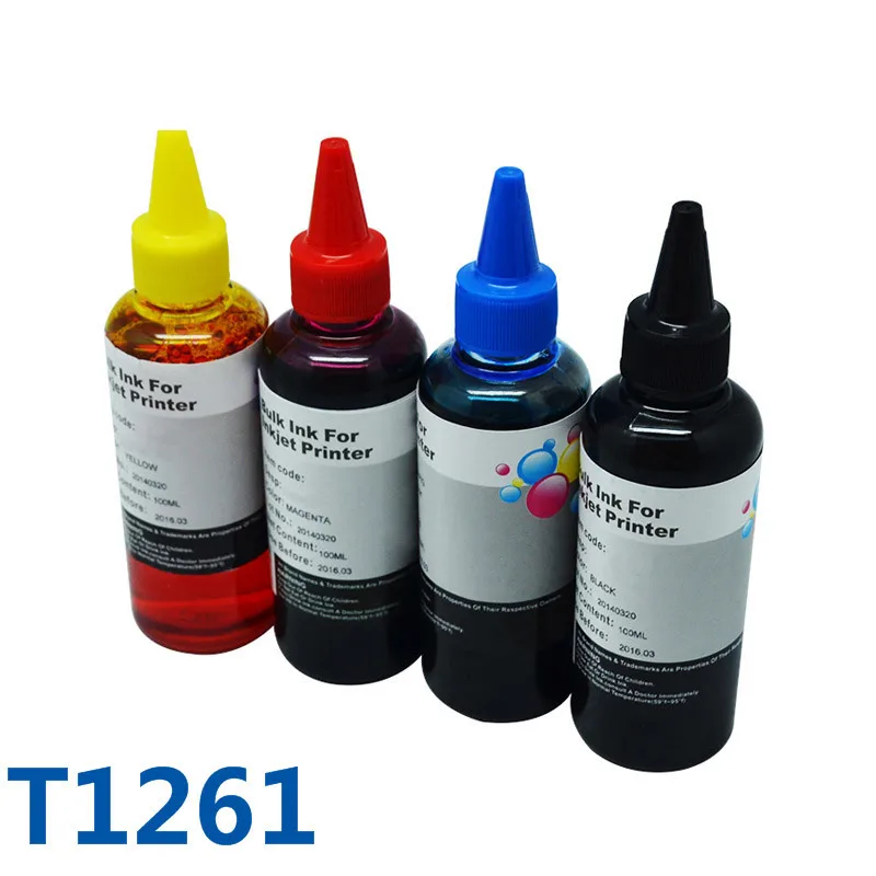 400ml T1261 Refill Ink&CISS Ink For Printer For Epson WorkForce 630/635/60/840/435/545/645/845/3520/3540NX430 Stylus NX430/NX330