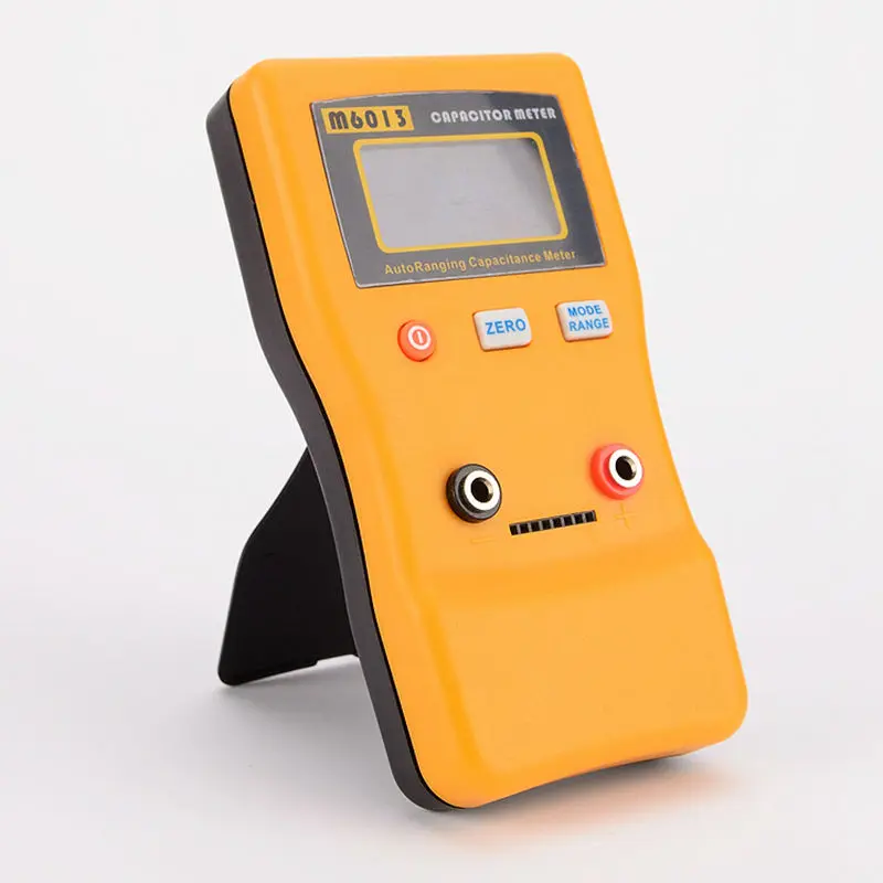 Digital Auto Ranging Capacitance Meter 0.01pF to 470000uF LCD Electronic Capacitor Tester 0.01pF to 470mF M6013 With Test Probe