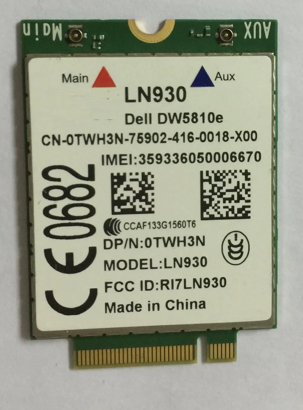 SSEA Telit LN930 NRR39 4G Wireless NGFF Module PN: 0TWH3N WWAN Card For Dell Wireless DW5810e Venue 11 Pro 4G/LTE/DC-HSPA+ WWAN