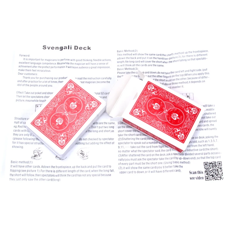 Svengali Deck Magic Gimmick Card Magic Tricks Magician Trick Magic Cards Close Up Street Magic Prop