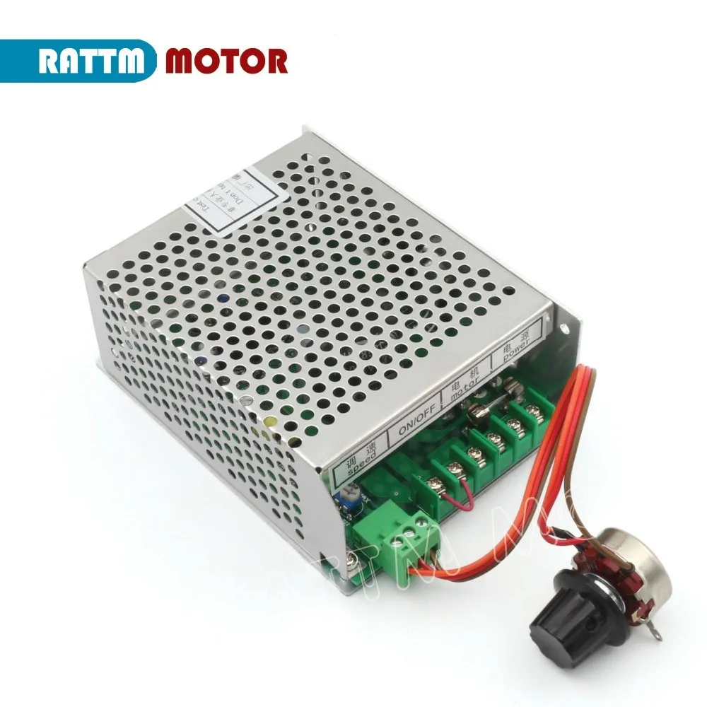 RATTM 500W Air Cooled Spindle Motor ER11 CNC 0.5KW Spindle Motor +Power Supply Speed Governor +52mm Clamp for DIY CNC Router