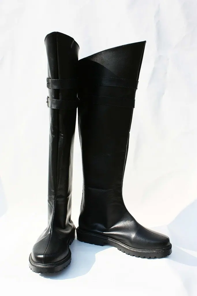 FF7 Genesis Rhapsodos Cosplay Final Fantasy VII Genesis Rhapsodos Cosplay Stiefel Schwarz Schuhe Nach Maß