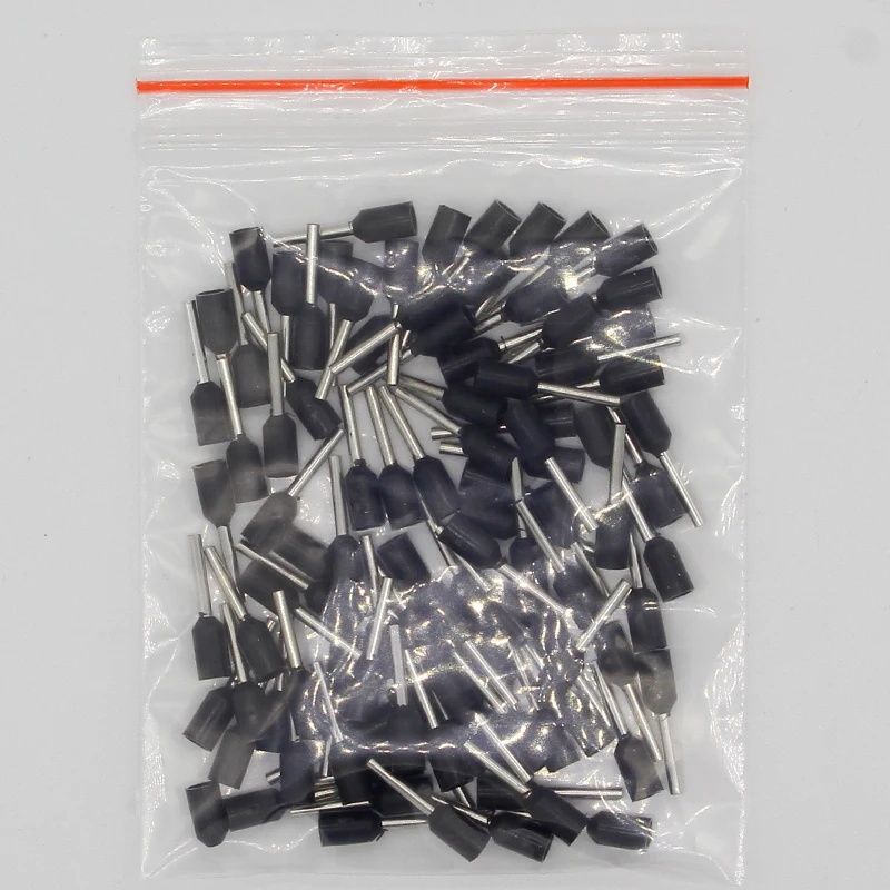 E0508 Tube insulating Insulated terminals 0.5MM2 Cable Wire Connector Insulating Crimp Terminal 100PCS/Pack Connector E-