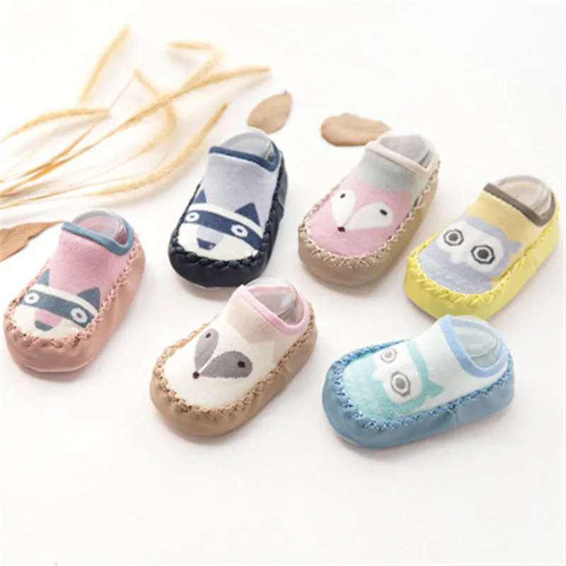 Fashion Cute Spring Autumn Winter Infant Funny Socks Anti Slip Baby Boy Foot Socks Rubber Soles Baby Girl Animal Cotton Socks