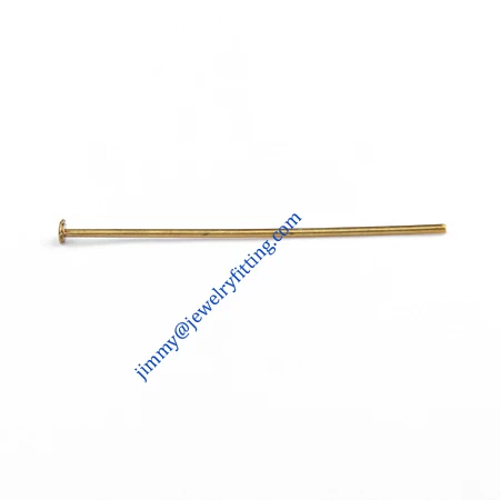 

Jewelry Making findings Raw brass metal Head Pins with Round end Scarf Pins jewellry findings 0.8*35mm shipping free