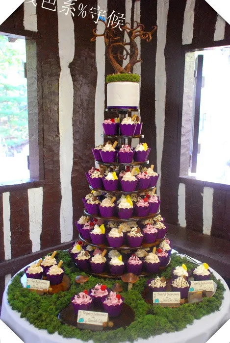 

Hot Sale !7 Tier Acrylic Disposable Cupcake Stand free charge of delivery cost