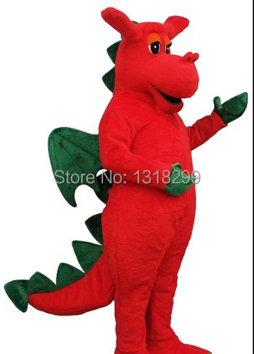 

MASCOT red dinosaur dragon mascot costume fancy dress custom fancy costume cosplay theme mascotte carnival costume kits