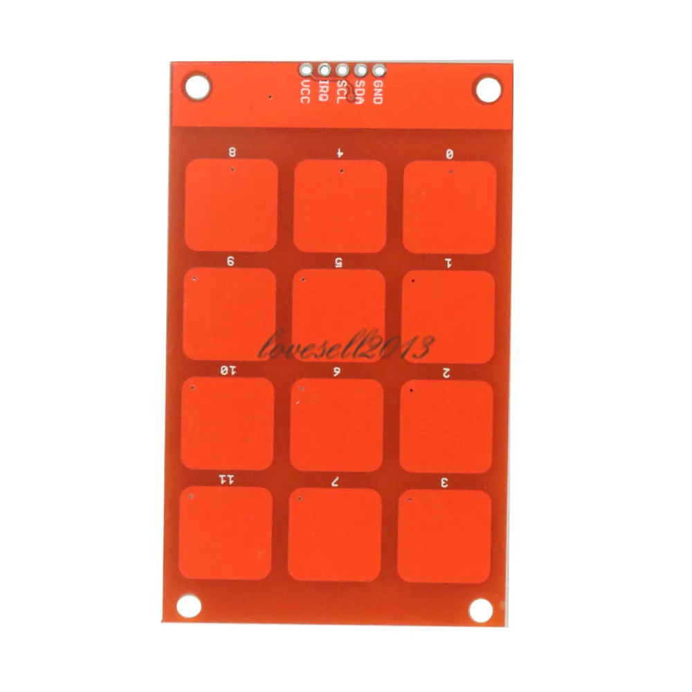 MPR121 Capacitive Touch Keypad Shield module sensitive key keyboard 3.3V Logic For arduno