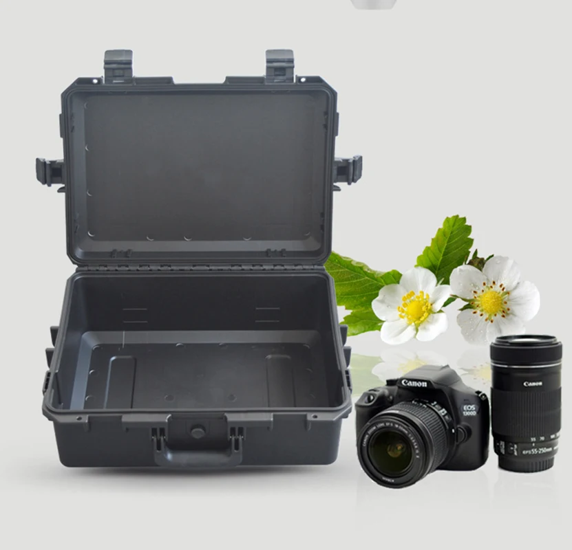 22.6 Inch Large Size Hard Plastic Tool Case Waterproof Shockproof Camera Case With Foam