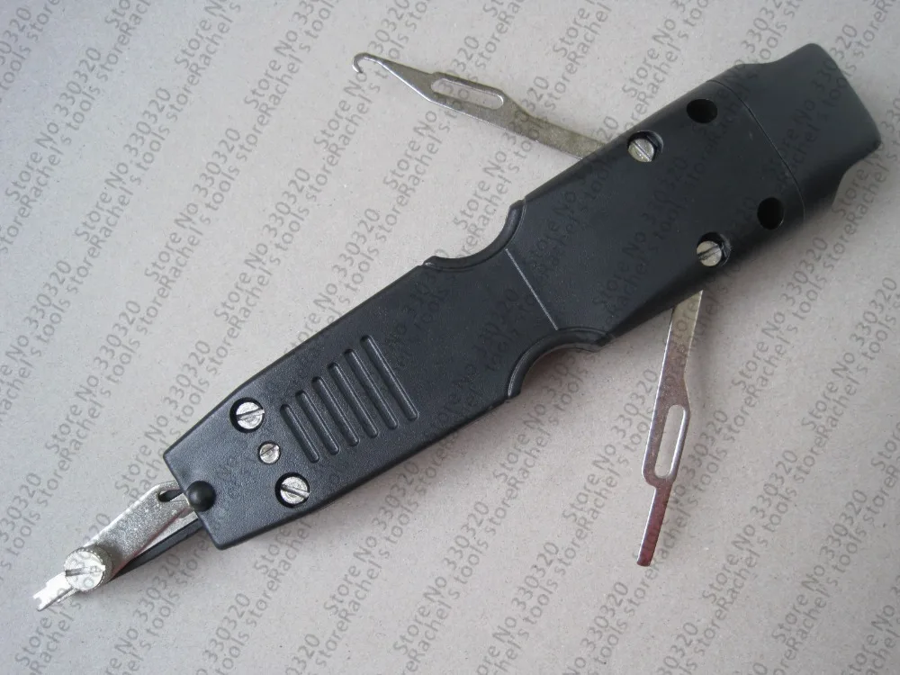 punch down tool use on krone 10pairs telecom terminal block LS-314BK