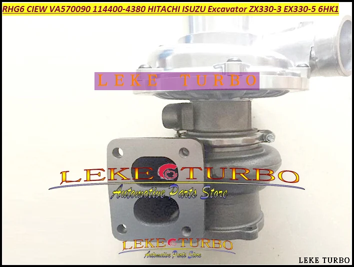 RHG6 CIEW 114400-4380 VA570090 1144004380 Turbo Turbocharger For HITACHI For ISUZU Excavator ZX330-3 EX330-5 Earth moving 6HK1