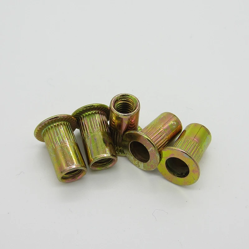 300/50 PCS  Flat Head Rivet Nuts Set M3 M4 M5 M6 M8 M10 Insert Reveting Multi Size Rivet Nuts Collocation