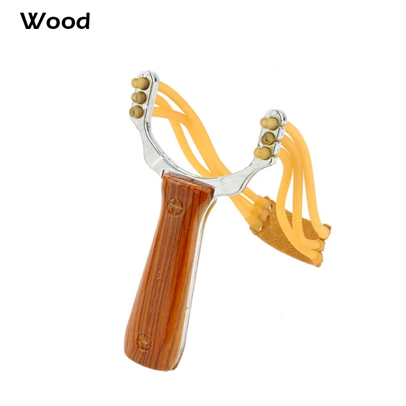 Outdoor Self defense Slingshot Aluminium Alloy Powerful Steel Catapult Marble Hunting Games Bow Catapult With Rubber Band