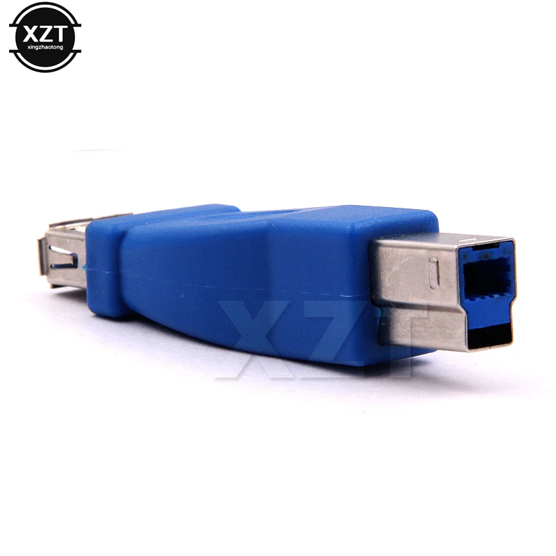 1Pc USB wysokiej jakości 3.0 typ A żeński na typ B męski Adapter złącza wtykowego USB3.0 Adapter konwertera AF na BM