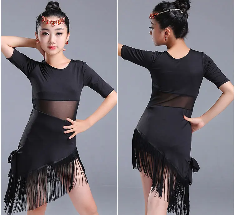 Moderne Mädchen Latin Dance Kleid Für Mädchen Cha Cha Kleid Gesellschaftstanz Kleid Mädchen Wettbewerb Dancewear Kinder Kid Dance Kostüme