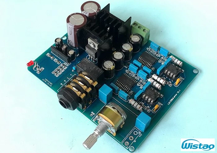 IWISTAO Balanced Headphone amplifier HIFI TPA6120A2 AMP 16~600 Ohms 750mW/300 ohms 6.35 Headphones / Four-core XLR Output Black