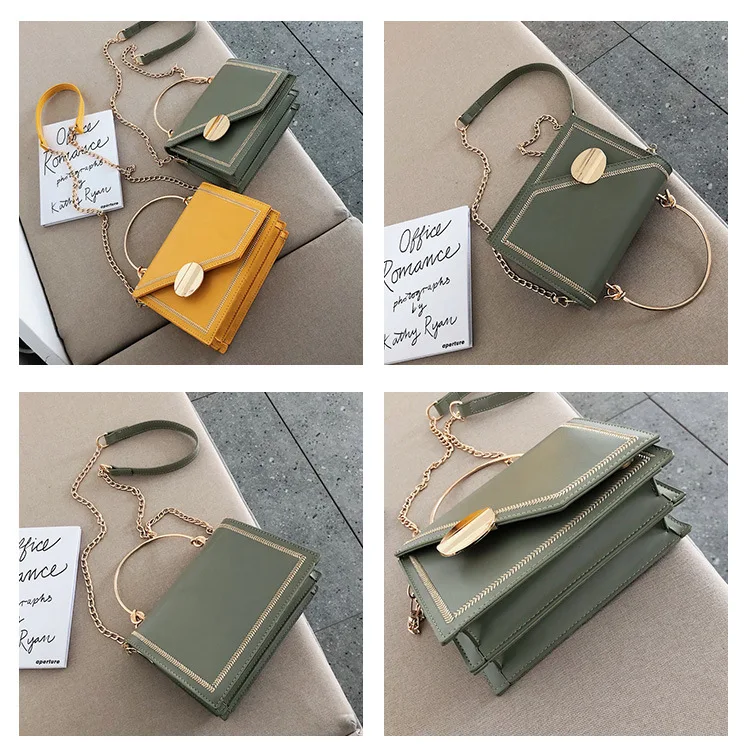 Elegant Female Small Tote bag Winter New High Quality PU Leather Women's Designer Handbag Lock Chain Shoulder Messenger Bag