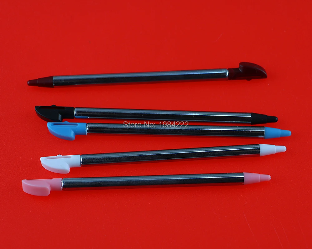 OCGAME Mais Novo Universal de Metal Retrátil Stylus Pen Touch Screen Para 3DS Para 3 3DSXL/LL 5 pçs/lote