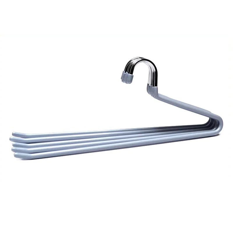 

10pcs/lot Antiskid stainless steel hangers for clothes rack metal hangers scarf towel rack