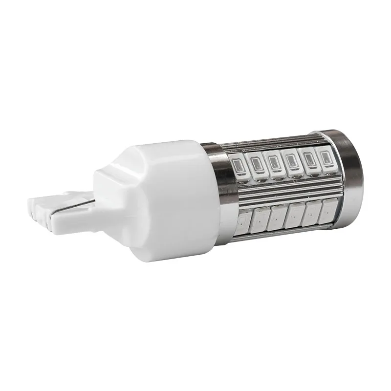 T20 W21W 7440 WY21W 33 smd 5630 5730 LED Car Tail Lights Fog Bulb Auto Reverse Lamp Daytime Running Light Red White Yellow 12V