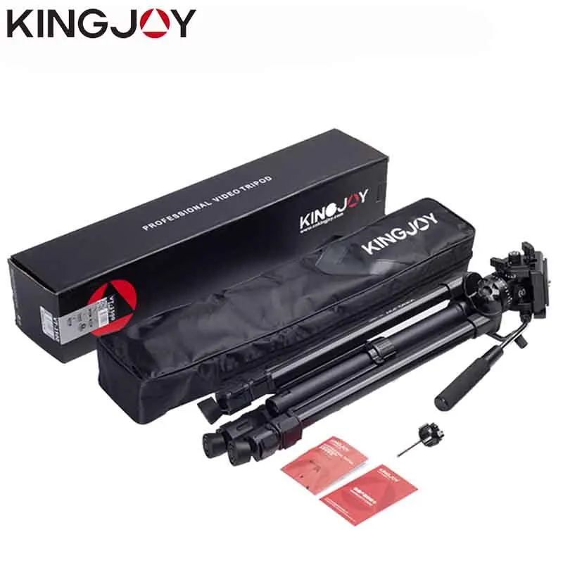 KINGJOY Offizielle VT-1500 Stativ Für Video Kamera Stehen Profesional Für Alle Modelle Digital SLR DSLR Halter Stativ Mobile Flexible