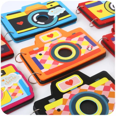 Vintage Camera Album Scrapbook 5/6/7 Inch Polaroid Photos Album Baby Memory Book DIY Scrapbooking Album image 3