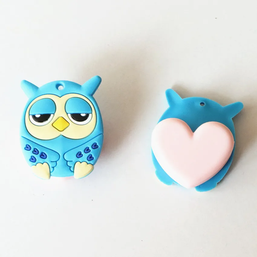 Free Shipping 2pc Cute Owl plastic paper clip stationery spring clip binder clip office supplies