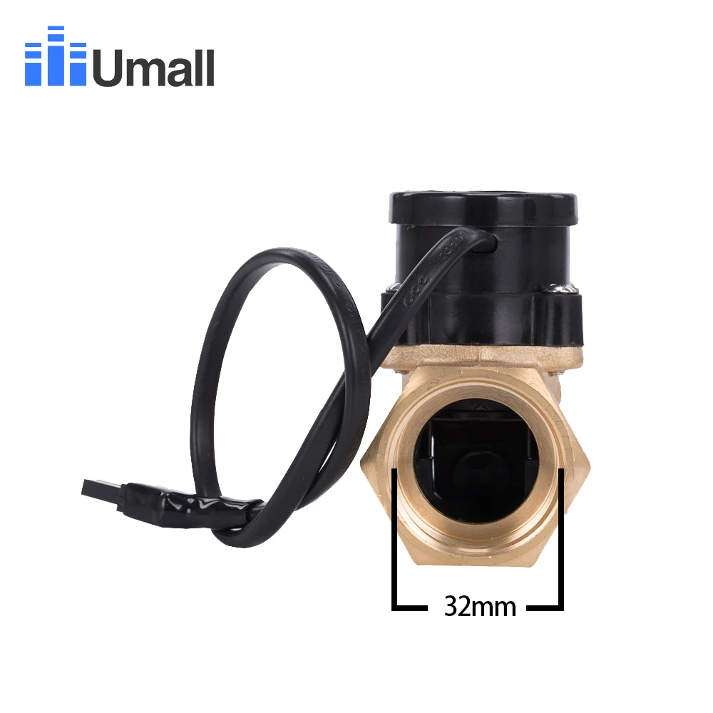 HT800 One 1 Inch Water Pump Flow Sensor Switch Liquid Booster Solar Heater Brass Magnetic Pressure Automatic Control Valve Part