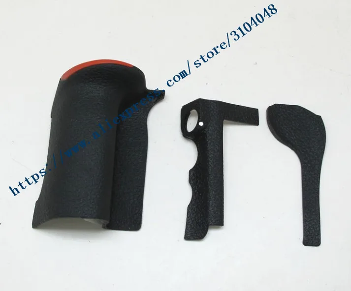 

A Set of 3PCS New Bady rubber (Grip+left side+thumb) repair parts For Nikon D500 SLR