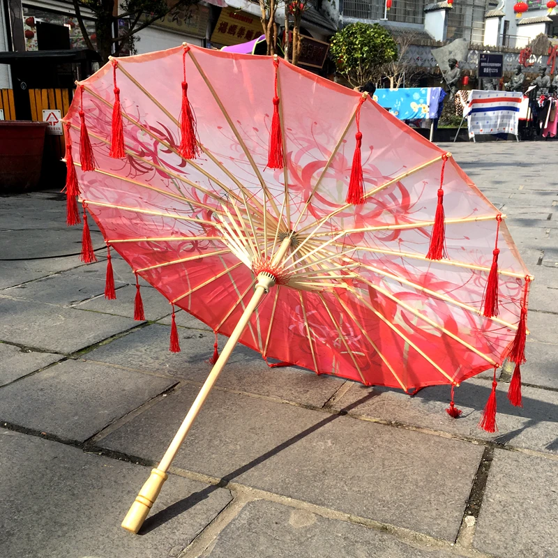 Paraguas antiguo de China y Japón, Kimono Hanfu, flor, película, TV, estudio de fotografía, paraguas de baile, espada, proyectos de juego de Cosplay, paraguas