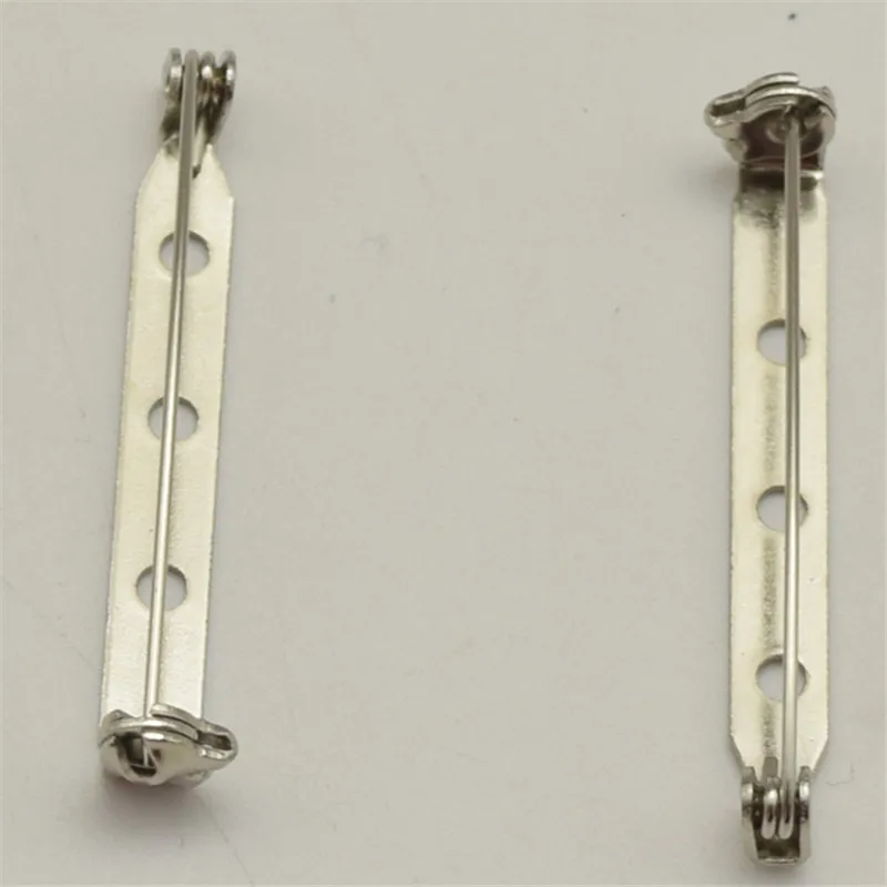 1000pcs  32mm High  quality   Metal Safety Lock Pin Clasp Back Pins for Crafts w/locking Safety Clasp