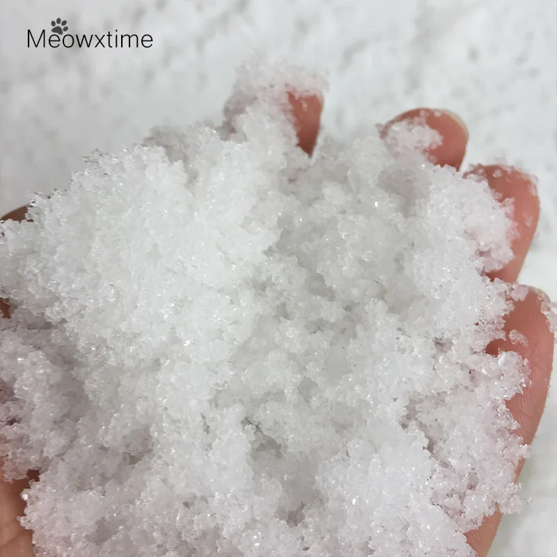 50 g/worek Mer Christmas Gift stwórz własną dekorację DIY Snowflake Powder sztuczna magia Home Decor sztuczny śnieg w proszku scena