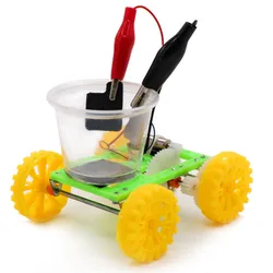 DIY Science Gizmo Physics Experiment Saltwater Power Car Kids Handmade Puzzle Assembled Toys Physics Teaching Resources