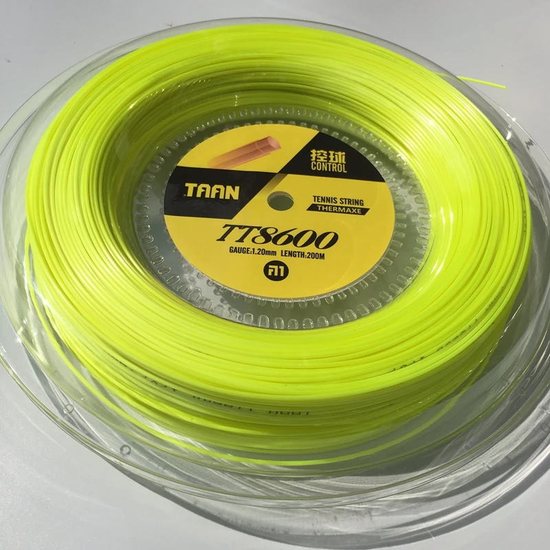 1 Reel TAAN TT8600 Control Tennis strings polyester 6-angle hard-line strings 1.20mm tennis racket string 200M big banger