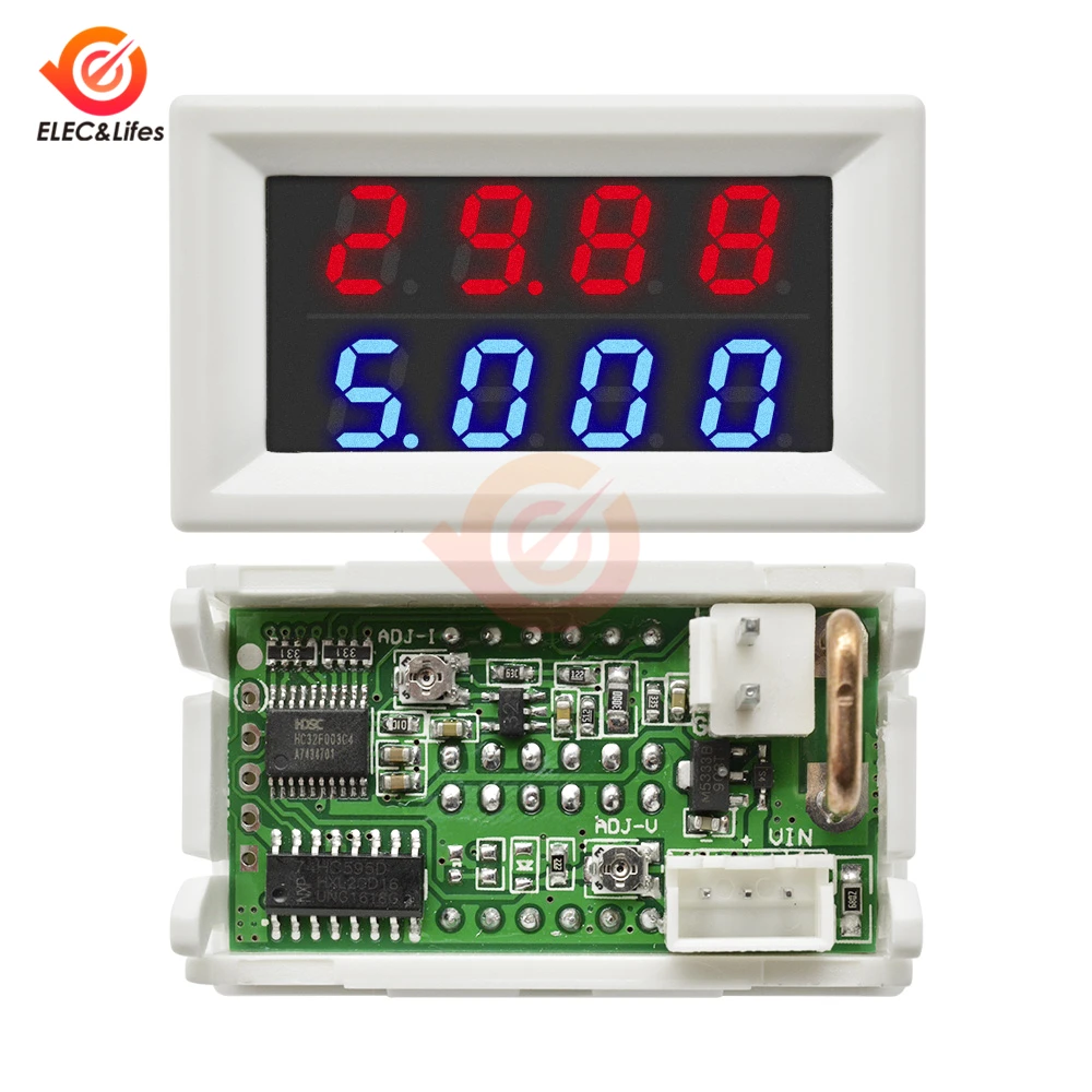 DC 0-100V 0-200V 10A Digital Voltmeter Ammeter Car Motorcycle Voltage Current Meter Detector dual Led display Volt Monitor Panel