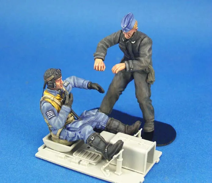 1/24 Resin Figures  Model Kits  1/24 modeling Luftwaffe BF-109 Pilot  Unassembled unpainted