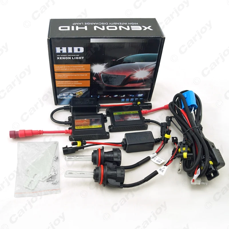 LEEWA 1set Car Headlight 9004 9007 Xenon Bulb Hi/Lo Beam Bi-Xenon Bulb Light 35W DC 12V Slim Ballast HID Kit  #CA4477