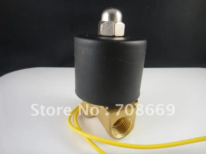 

12V DC 1/8" Electric Solenoid Valve Water Air N/C Gas Water Air 2W025-06