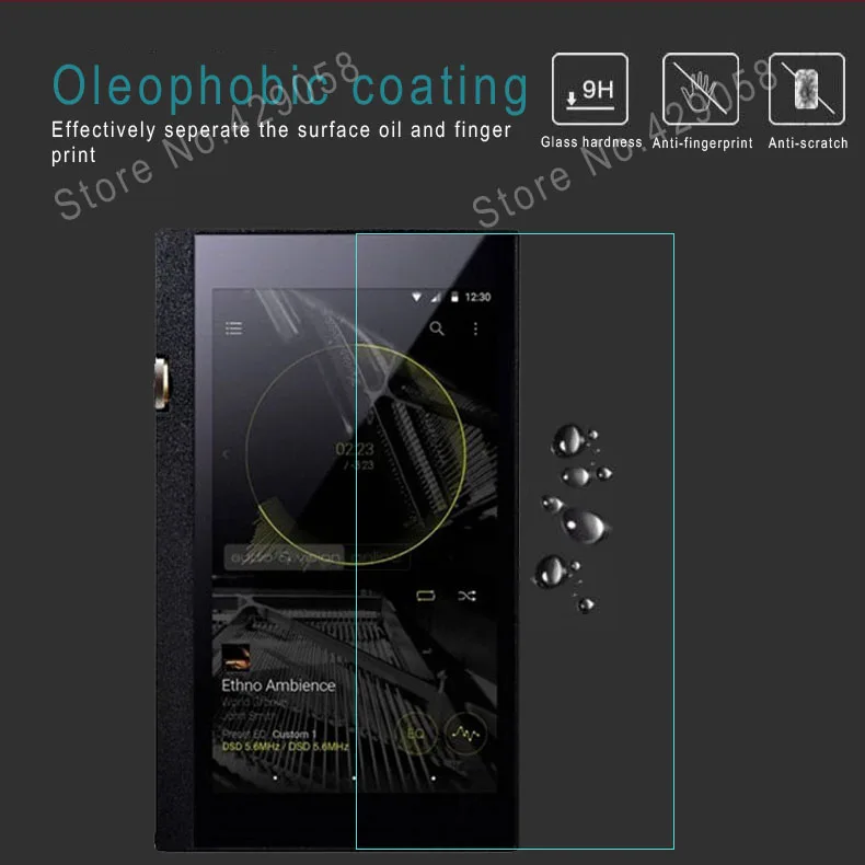 Tempered Glass Screen Protector Film For ONKYO DP-X1 X1A PIONEER 300R 100R