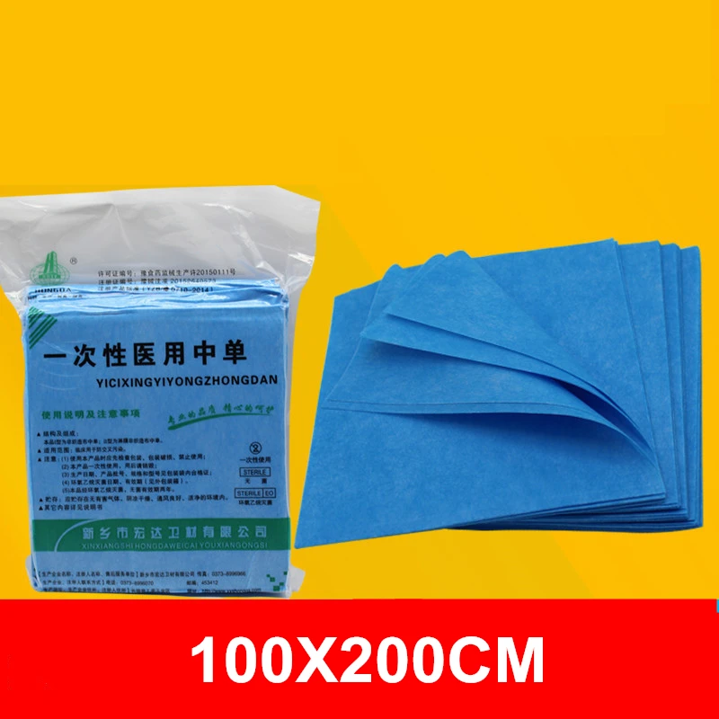 10pcs Disposable Bed Sheets Waterproof Non-woven Fabrics Blue Massage Facial SPA Tattoo Sterile Bed Cover Anti Oil Pigment Sheet