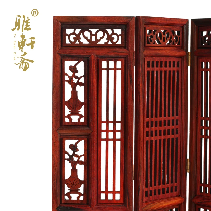 TZ mahogany antique crafts micro miniature Zhai Ming and Qing furniture rosewood solid wooden partition decoration model