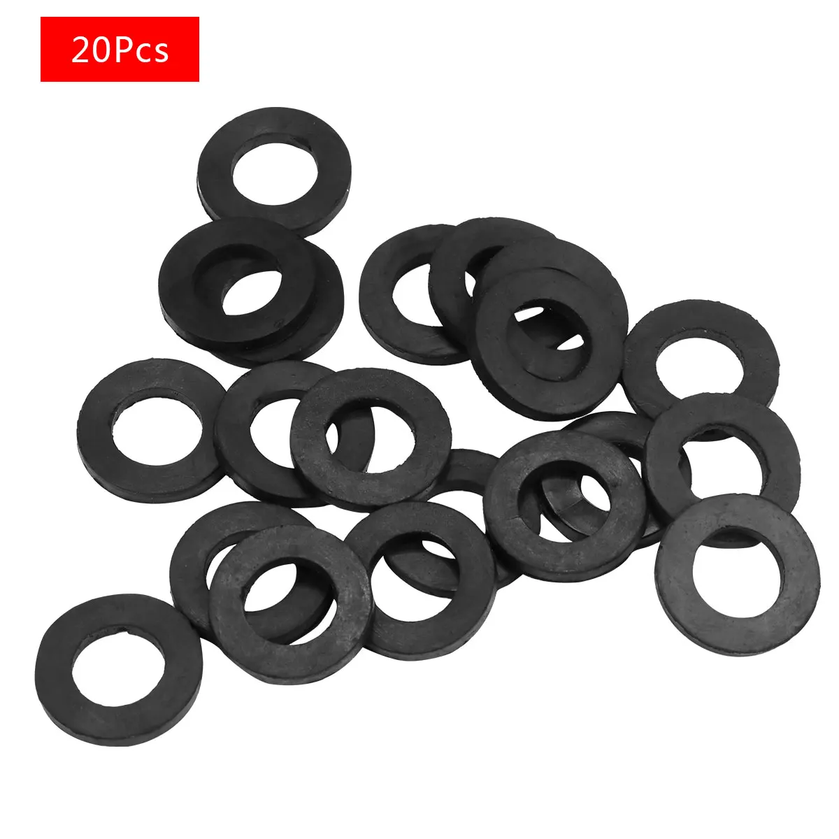 20 Flexible Rubber Seals Bath Pipe O-Rings Shower Hose Sealing Washers Durable Ring Gaskets for Shower Head Bathroom Accessories