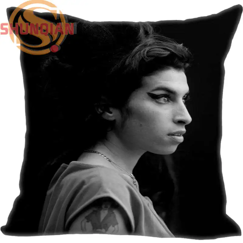 New Arrival Amy Winehouse Pillowcase Wedding Decorative Pillow Case Customize Gift For Pillow Cover 35X35cm,40X40cm(One Sides)