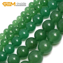 4-18mm Round Green Aventurine Jades Gem Stone Beads For Jewelry Making Beads Strand 15