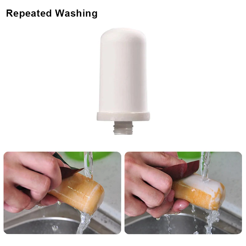 Kraan Water Filter Met Wasbare Keramische Filter Cartridge Kraan Waterzuiveraar Voor Huishoudelijke Keuken Kraan Percolator
